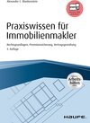 Buchcover Praxiswissen für Immobilienmakler - inkl. Arbeitshilfen online