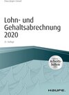 Buchcover Lohn- und Gehaltsabrechnung 2020 - inkl. Arbeitshilfen online