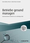 Buchcover Betriebe gesund managen - inkl. Arbeitshilfen online