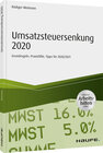 Buchcover Umsatzsteuersenkung 2020 - inkl. Arbeitshilfen online