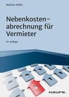 Buchcover Nebenkostenabrechnung für Vermieter