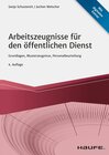 Buchcover Arbeitszeugnisse für den öffentlichen Dienst
