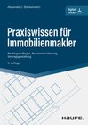 Buchcover Praxiswissen für Immobilienmakler