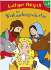 Buchcover Lustiger Malspaß: Die Weihnachtsgeschichte