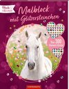 Buchcover Malblock mit Glitzersteinchen