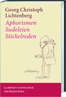 Buchcover Aphorismen - Sudeleien - Sticheleien