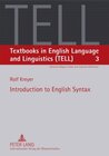 Buchcover Introduction to English Syntax