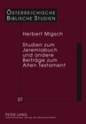 Buchcover Studien zum Jeremiabuch und andere Beiträge zum Alten Testament