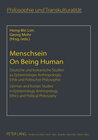 Buchcover Menschsein- On Being Human