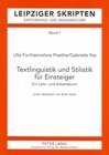 Buchcover Textlinguistik und Stilistik für Einsteiger