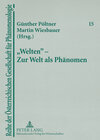 Buchcover «Welten» – Zur Welt als Phänomen