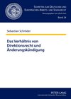 Buchcover Das Verhältnis von Direktionsrecht und Änderungskündigung