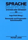 Buchcover Semantik und Pragmatik - Schnittstellen