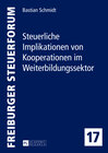 Buchcover Steuerliche Implikationen von Kooperationen im Weiterbildungssektor