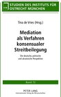 Buchcover Mediation als Verfahren konsensualer Streitbeilegung
