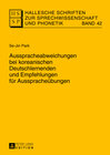 Buchcover Ausspracheabweichungen bei koreanischen Deutschlernenden und Empfehlungen für Ausspracheübungen