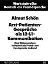 Buchcover Arzt-Patienten-Gespräche als L2-L1-Kommunikation