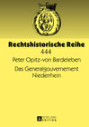 Buchcover Das Generalgouvernement Niederrhein