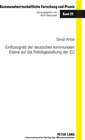 Buchcover Einflussgrad der deutschen kommunalen Ebene auf die Politikgestaltung der EU