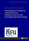 Buchcover Introspektive Verfahren und Qualitative Inhaltsanalyse in der Fremdsprachenforschung