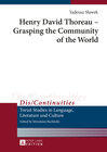 Buchcover Henry David Thoreau – Grasping the Community of the World