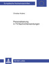 Buchcover Personalisierung in TV-Nachrichtensendungen