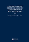 Buchcover Nachschlagewerk des Reichsgerichts - Gesetzgebung des Deutschen Reichs