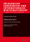 Buchcover Völkerrecht 2012