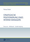 Buchcover Strategische Positionierung eines Interim Managers