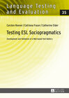 Buchcover Testing ESL Sociopragmatics
