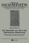 Buchcover Zur Semantik von «rike» in der Sächsischen Weltchronik