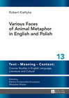 Buchcover Various Faces of Animal Metaphor in English and Polish