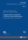 Buchcover Angewandte Linguistik in Schule und Hochschule