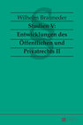 Buchcover Studien V: Entwicklungen des Öffentlichen und Privatrechts II