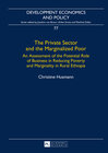 Buchcover The Private Sector and the Marginalized Poor