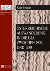 Buchcover Österreichische Auswanderung in die USA zwischen 1900 und 1930