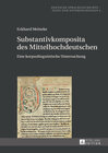 Buchcover Substantivkomposita des Mittelhochdeutschen