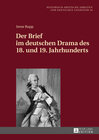 Buchcover Der Brief im deutschen Drama des 18. und 19. Jahrhunderts