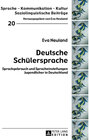 Buchcover Deutsche Schülersprache