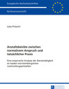 Buchcover Anstaltsbeiräte zwischen normativem Anspruch und tatsächlicher Praxis