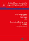 Buchcover Renewable Energy Law in Europe