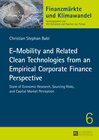Buchcover E-Mobility and Related Clean Technologies from an Empirical Corporate Finance Perspective