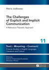 Buchcover The Challenges of Explicit and Implicit Communication