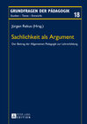 Buchcover Sachlichkeit als Argument