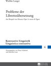 Buchcover Probleme der Librettoübersetzung