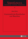 Buchcover Grammatik des Kreolischen von Mauritius