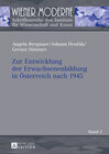 Buchcover Zur Entwicklung der Erwachsenenbildung in Österreich nach 1945