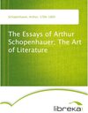 Buchcover The Essays of Arthur Schopenhauer; The Art of Literature