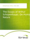 Buchcover The Essays of Arthur Schopenhauer; On Human Nature
