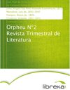Buchcover Orpheu Nº2 Revista Trimestral de Literatura
